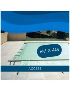 Bâche à Barres De Sécurité Access 580 G/m² Pour Piscine 6m X 4m