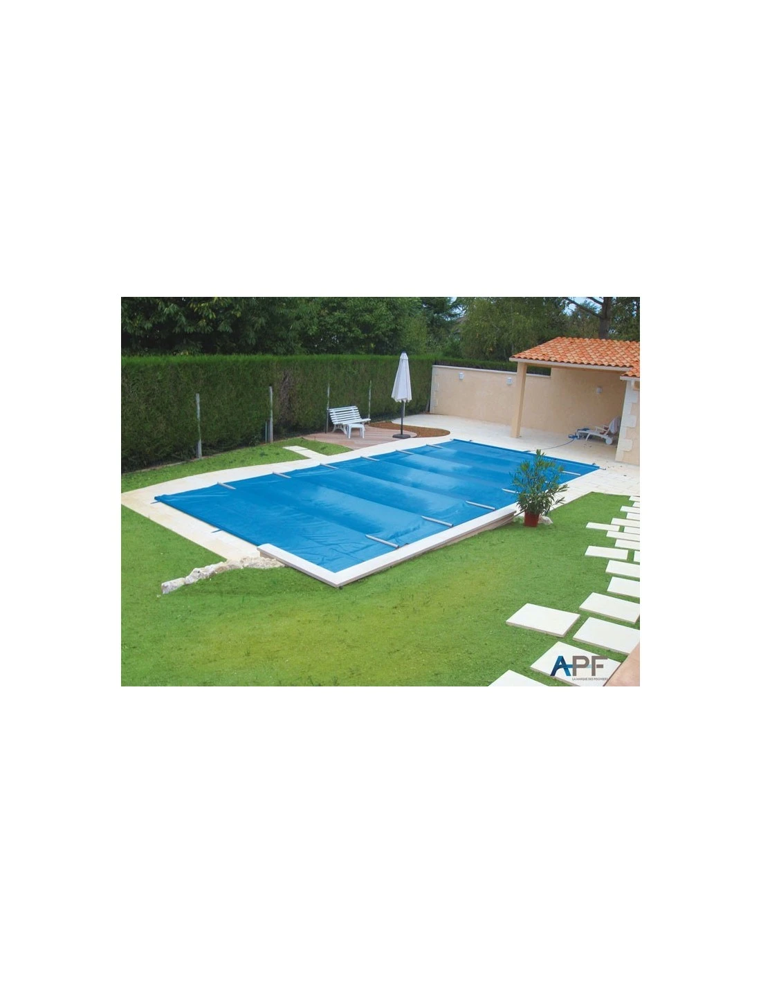 Bâche à Barres De Sécurité Excel Discover 580 G/m² Pour Piscine 8m X 4m 2 Bâche à Barres De Sécurité Excel Discover 580 G/m² Pour Piscine 8m X 4m – Image 2