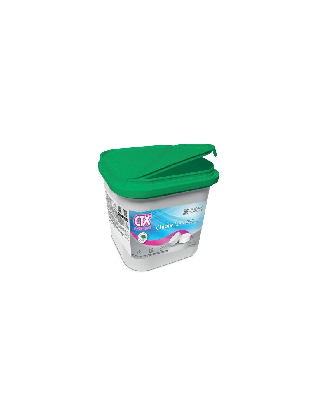 Chlore Lent Galet De 250 G - Sans Acide Borique - 5 Kg CTX-370SB 1 Chlore Lent Galet De 250 G - Sans Acide Borique - 5 Kg CTX-370SB