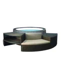 Pack NetSpa Semi-rigide Vita Premium 6 Places + Mobilier (5 éléments)