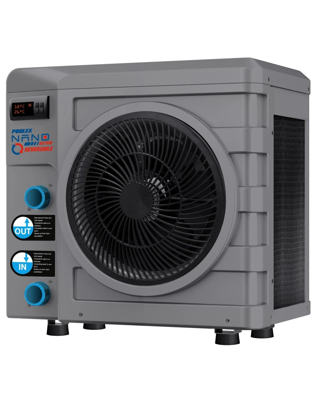 Pompe à Chaleur Poolex Nano Action Modèle 5kW Réversible 1 Pompe à Chaleur Poolex Nano Action Modèle 5kW Réversible